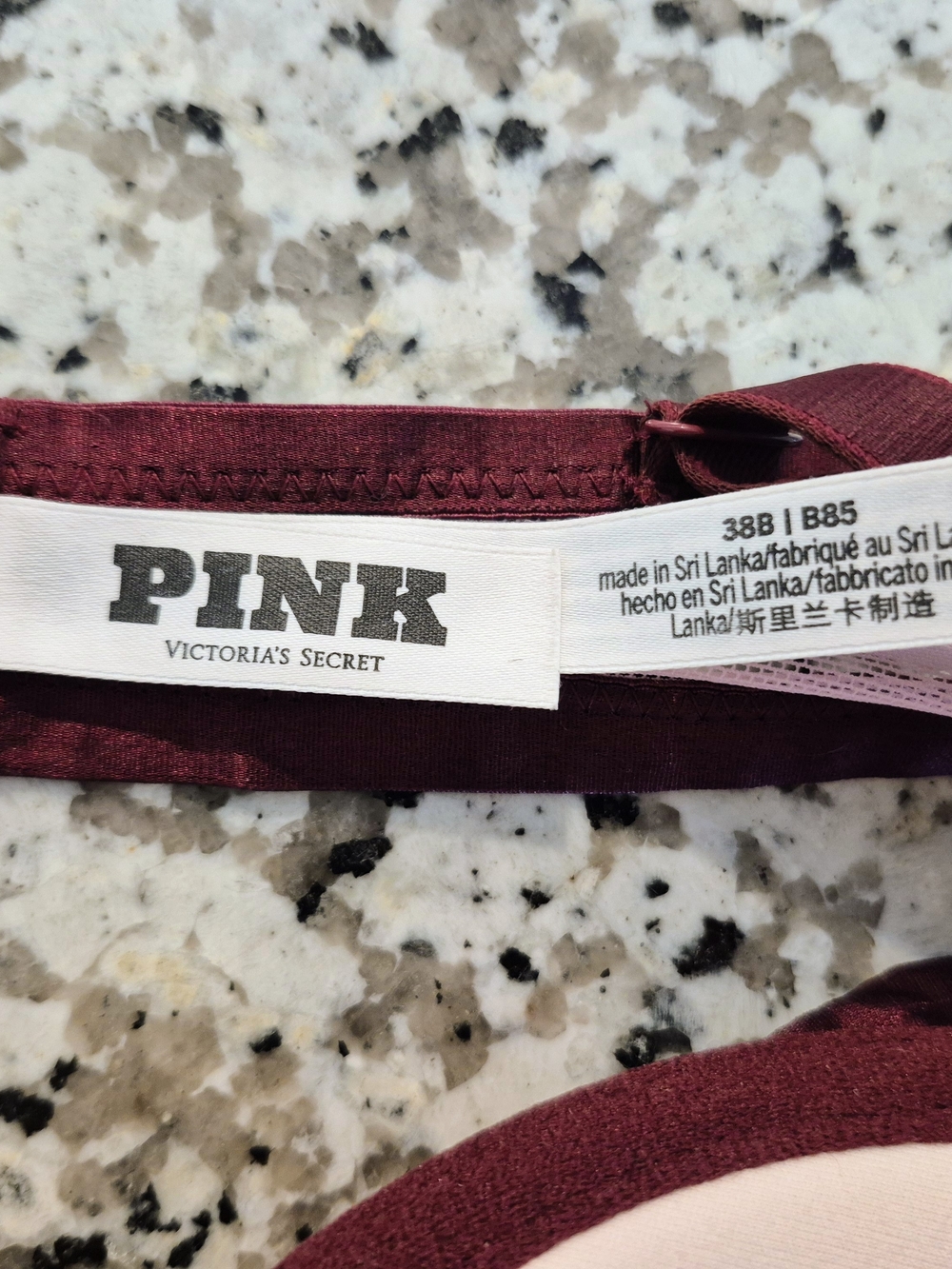 Rare VS PINK Retired Wild Rose Embroidery Balconette Push Up Bra 38B - Picture 7 of 9